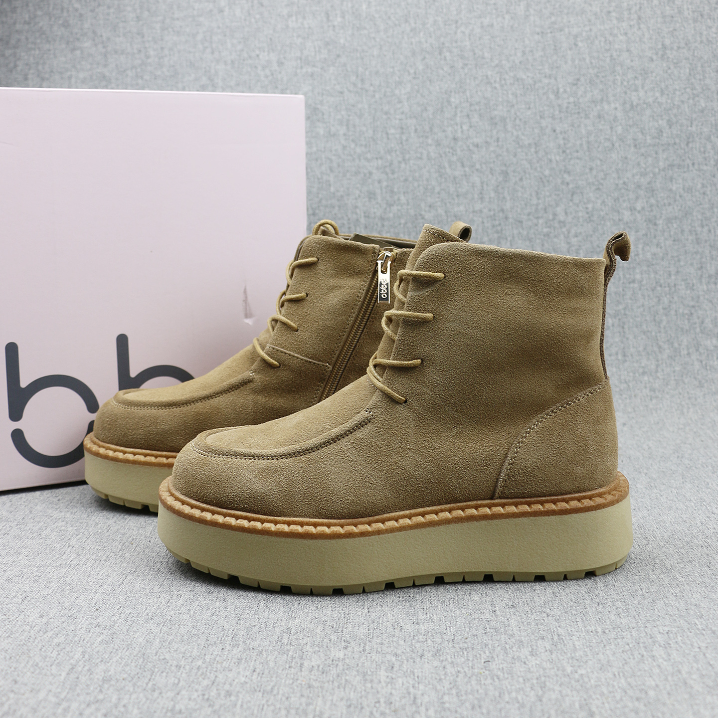 羊毛反绒牛皮雪地靴高帮棉鞋女鞋