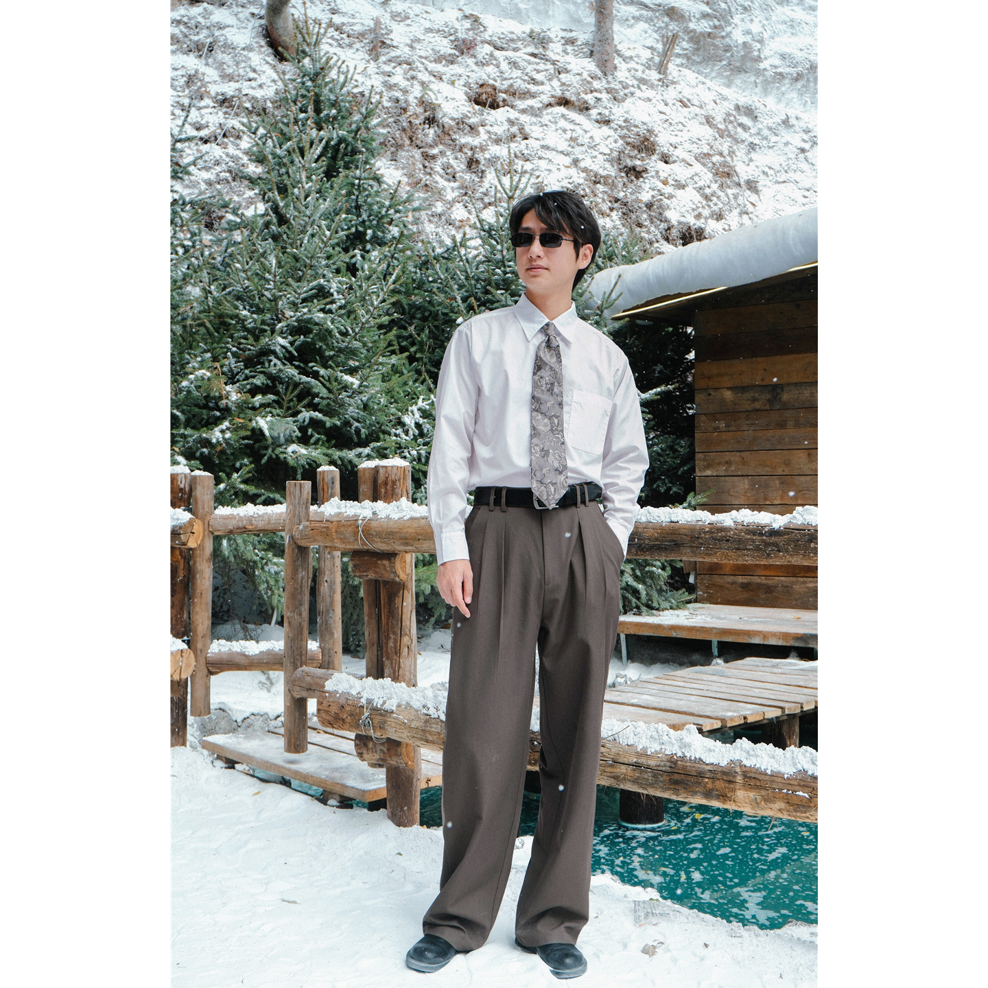 何记港风/神裤！复古中高腰老爹西裤 显高显瘦双压褶直筒休闲裤男,男装,西裤,淘宝优惠券,粉丝福利购,淘宝优惠卷