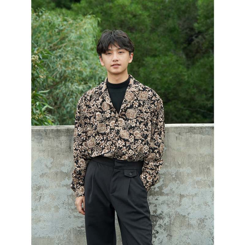 衬衫长袖衬衫何记港风