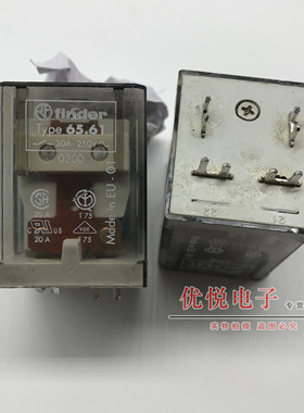 进口正品芬德Type65.61 24VDC  20A扫地机继电器 拆机件9成新