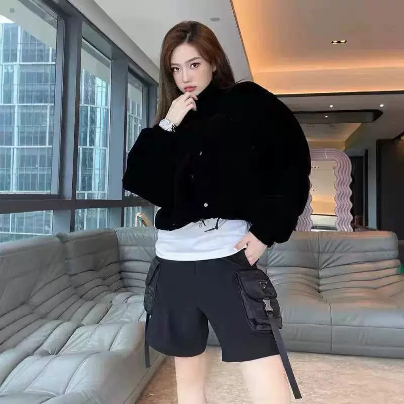 2025冬季新款丝绒可拆卸袖羽绒服