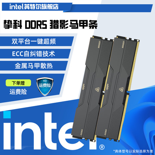 挚科6000MHz猎影/白鸽/无界C28台式机16*2马甲内存条套装DDR5