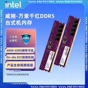 威刚万紫千红DDR5 5600MHz 16G/32G台式机电脑内存条高频运行