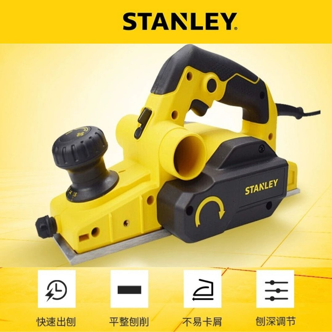 史丹利电刨750W功率12mm开槽深度