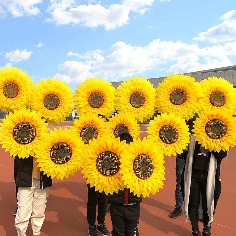 舞蹈道具向日葵手花太阳花道具幼儿园运动会入场开幕式手拿花