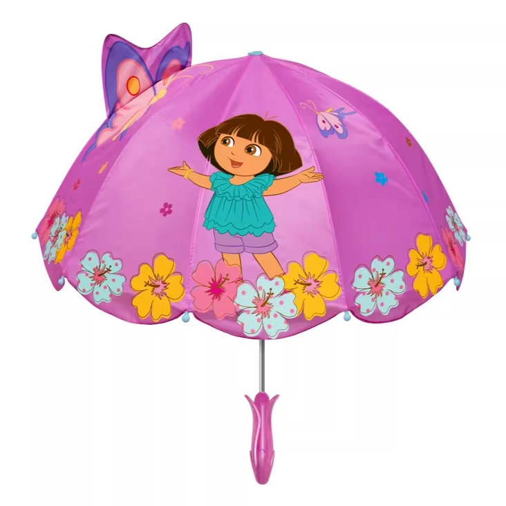 kidorable儿童卡通雨伞女童男童晴雨伞小朋友可爱雨伞太阳伞