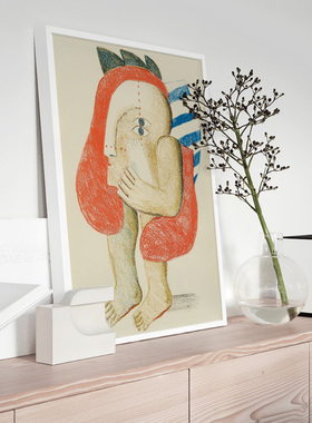 Kopffüler 复古小众风格抽象装饰挂画北欧客厅Antes艺术作品墙画