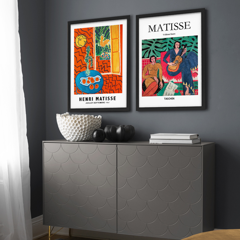 马蒂斯小众野兽派抽象风装饰挂画