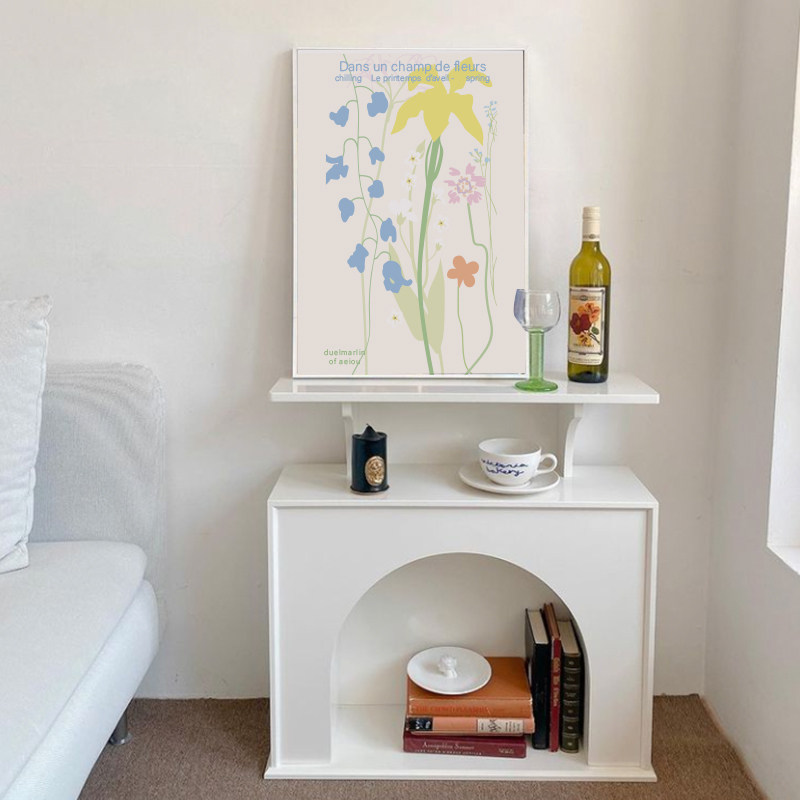 太美了配色flower装饰画北欧客餐厅床头挂画韩系ins风店铺落地画