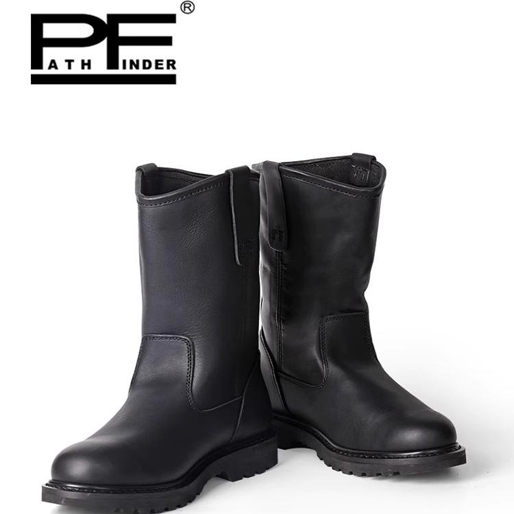 pf经典中高筒马丁靴女头层牛皮固特异机车靴复古潮流英伦风8908