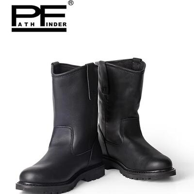 pf经典中高筒马丁靴女头层牛皮固特异机车靴复古潮流英伦风8908