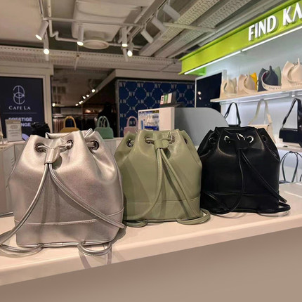 韩国代购正品FIND KAPOOR女包时尚潮流休闲百搭通勤抽绳双肩背包