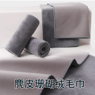 洗车毛巾擦车布专用珊瑚绒速干麂皮绒玻璃不留水印不掉毛车载抹布