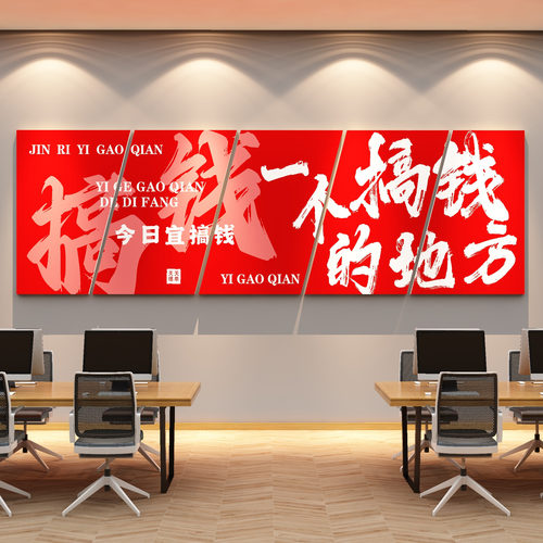 创意电商办公室装饰品布置墙面公司企业文化销售激励志标语贴画纸