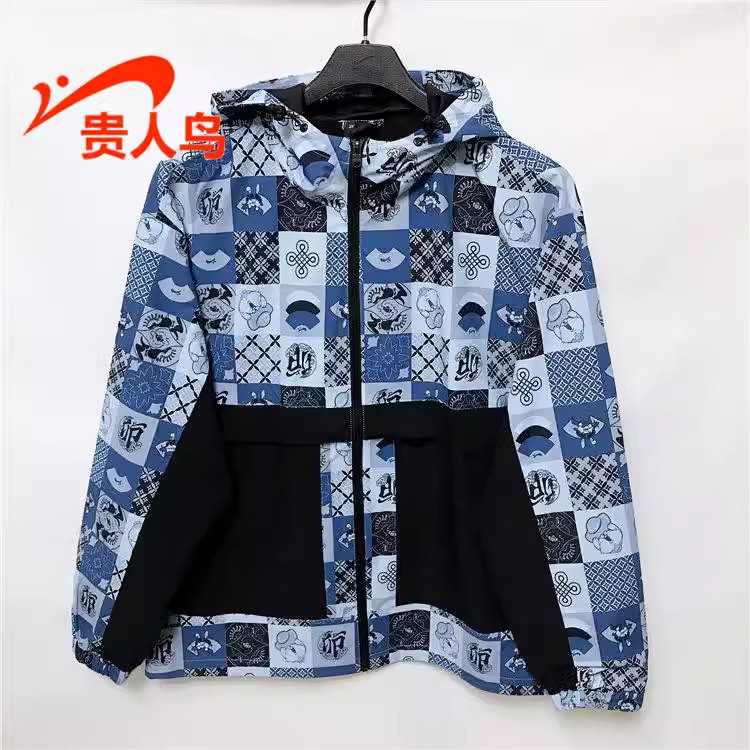 贵人鸟运动男装连帽加厚加绒外套