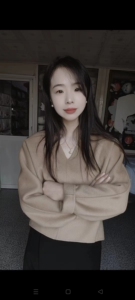 简约小众廓形卫衣羊毛呢上衣套头羊绒外套小个子短款双面呢大衣女