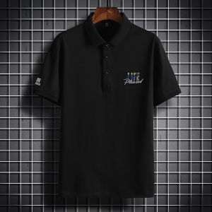 夏季主推 纯短袖POLO衫男 百搭潮牌绣花POLO PL20821-P38,男装Polo衫,星座217-4