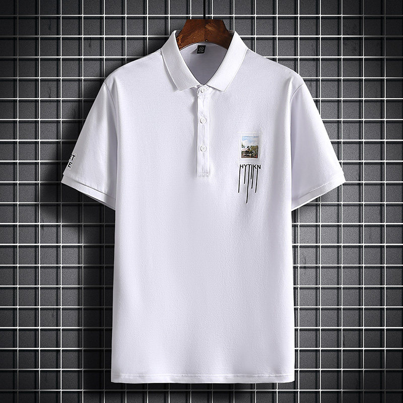 夏季主推纯短袖POLO衫男百搭潮牌绣花POLOPL20893-P38,男装Polo衫,星座217-4