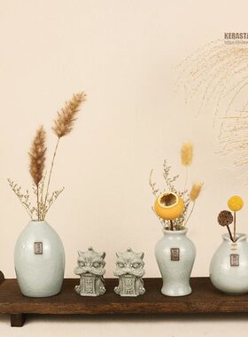 装饰品摆件家居饰品柜子橱柜客厅书房博古架禅意陶瓷高级感小摆设