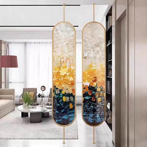 企业天地杆屏风定制