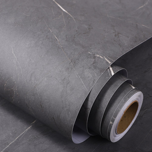 灰色科尔曼贴纸大理石纹哑光加厚