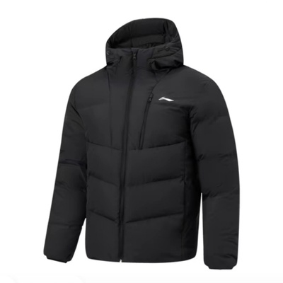 李宁健身保暖防风短羽绒服男