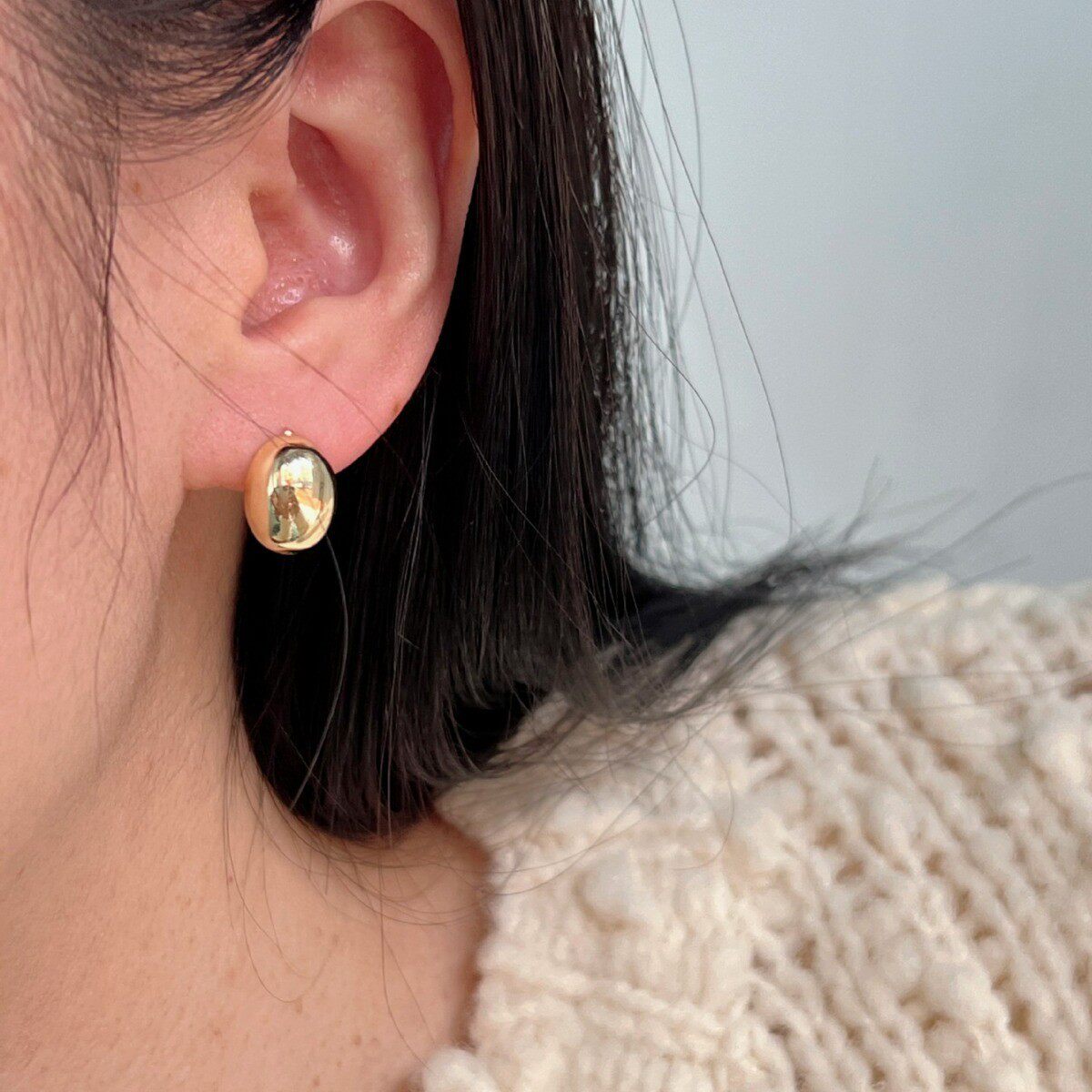 网红豆豆耳钉女韩版时尚气质S925镀银针ins风小巧耳环个性耳饰潮