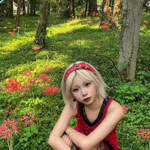 暗黑朋克风皮质发箍女复古哥特摇滚头饰辣妹个性手作y2k亚比配饰