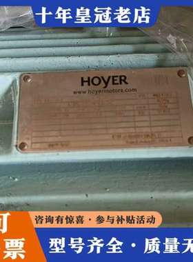 议价Hoyer4千瓦4级电机，立式，未用，4台。有需要的可维修