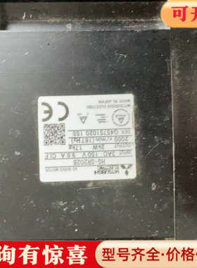 议价三菱伺服电机HG-SR202B，日本制造，2kW功率，3AC议价
