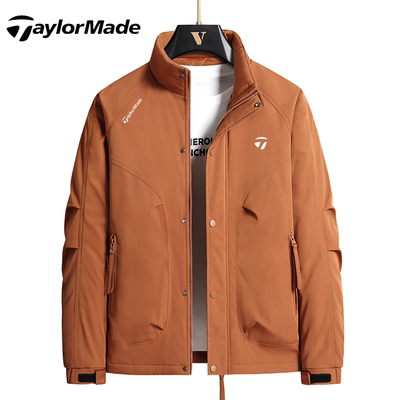 TaylorMade泰勒梅高尔夫秋冬男士羽绒棉夹克外套防水运动保暖长袖