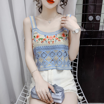 设计感小众网红针织吊带背心