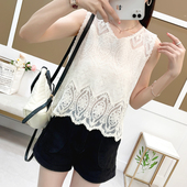 2025夏季 重工刺绣蕾丝吊带背心女夏季 百搭V领宽松显瘦内搭上衣ins