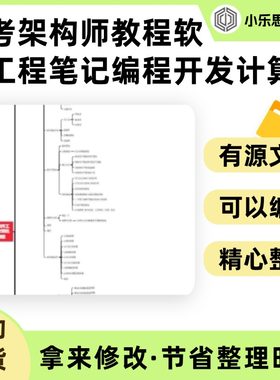 软考架构师教程软件工程笔记编程开发计算机网络总结思维导图Xmin