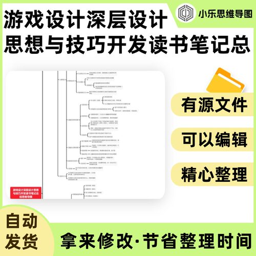 游戏设计深层设计思想与技巧开发读书笔记总结思维导图Xmind笔记