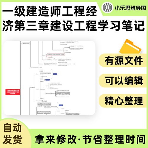 一级建造师工程经济第三章建设工程学习笔记思维导图Xmind笔记