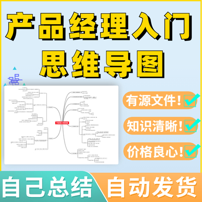产品经理课程思维导图培训入门Xmind知识实战手册技术指南教程pdf