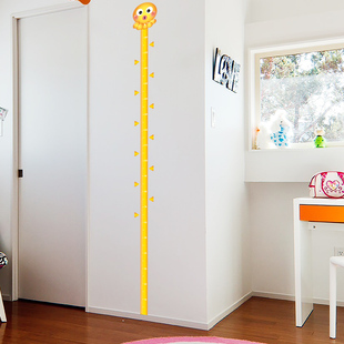 儿童身高贴儿童房记录宝宝测量仪身高尺墙贴画自粘可移除不伤墙