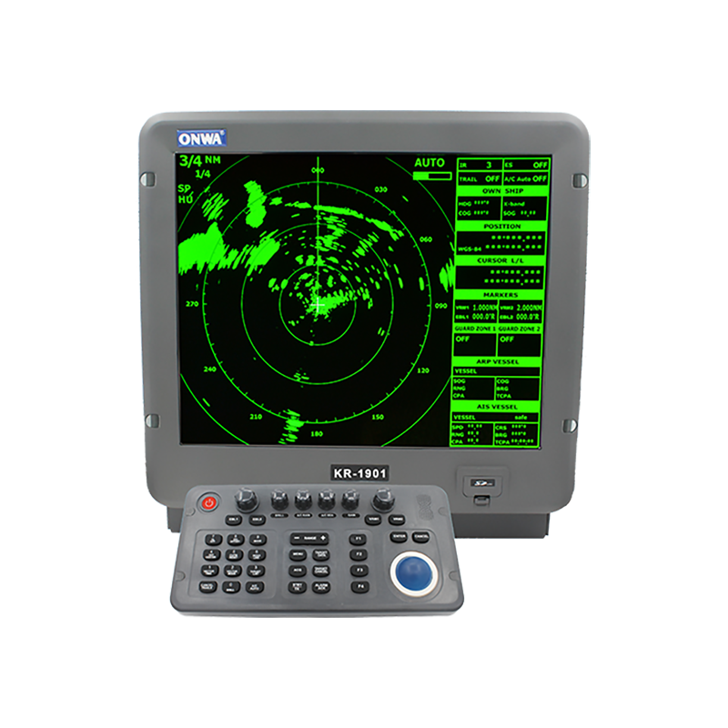 ONWA安华KR-1968H/19 英寸彩色船用雷达AIS显示屏和目标跟踪功能