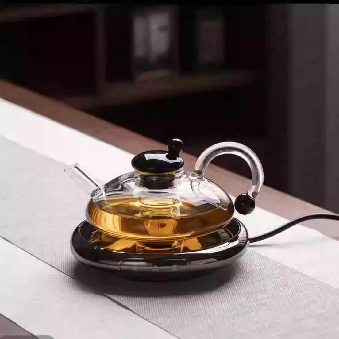 北欧轻奢创意个性福鼠泡茶壶耐热玻璃煮茶壶家用电陶炉烧水茶具,餐饮具,煮茶炉,淘宝优惠券,粉丝福利购,淘宝优惠卷