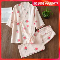 Áo kim sa mỏng mùa hè gạc cotton quần áo tháng xuân và mùa thu sau sinh đồ ngủ bà bầu cho con bú quần áo cho con bú - Giải trí mặc / Mum mặc quần áo bầu đẹp