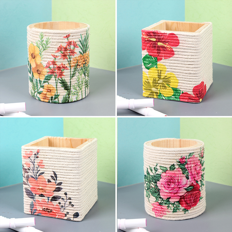 母亲节手工diy笔筒制作材料妈妈