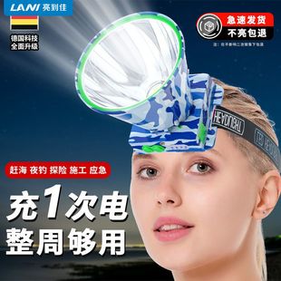 led头灯强光手电筒可充电超亮头戴式 新款 感应灯超长续航防水矿灯
