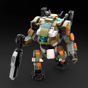 MOC积木DIY 泰坦陨落 BT7274 拼搭积木神兵天降机甲模型摆件
