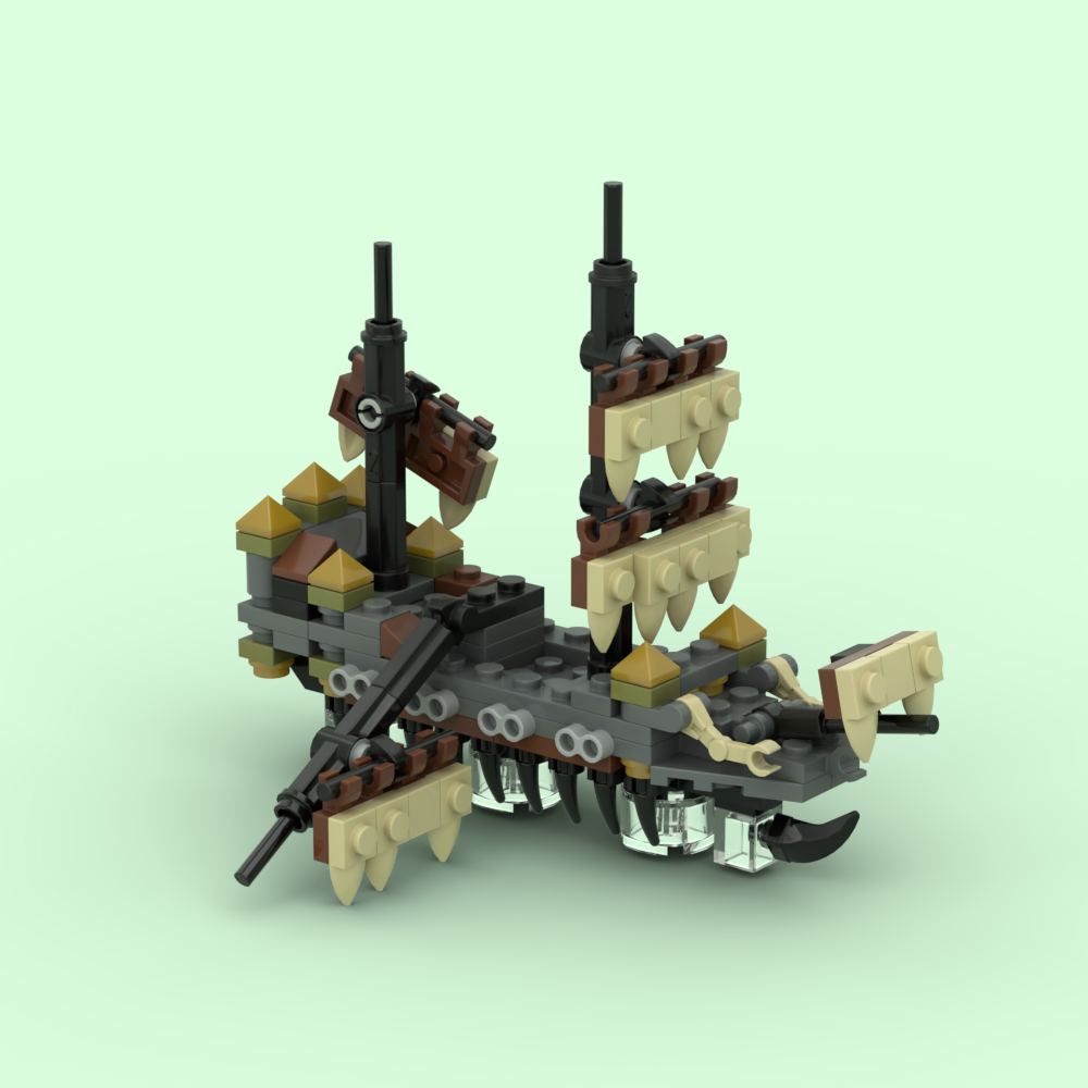 兼容乐高海盗船迷你沉默玛丽moc小颗粒积木diy男女孩节日礼物摆件