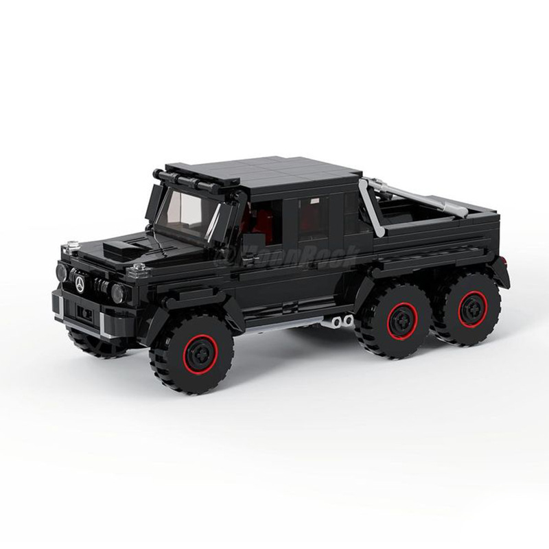 MOC积木 129383 奔驰G63 AMG 6x6 越野硬派模型 拼装套装