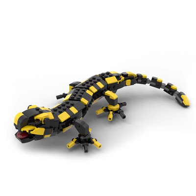 MOC积木 兼容国产 97315火蝾螈 小颗粒益智动物 创意礼物蜥蜴模型