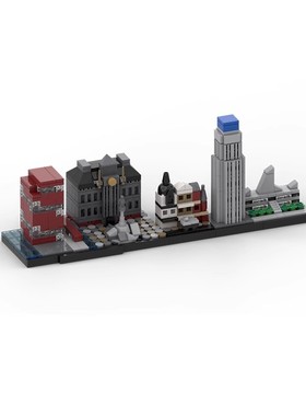 MOC积木 64703安特卫普天际线 经典创意系列拼装益智玩具