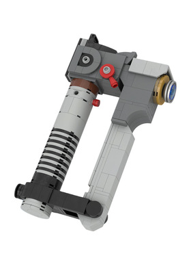 星战系列MOC-36944套装埃兹拉布里杰的光剑积木玩具套装