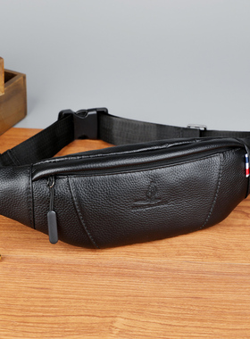 新款男士腰包真皮小型轻便小挎包夏季休闲男N包单肩斜挎包包手机